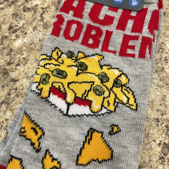 Into Socks “NACHO PROBLEM” Funny Dress Socks. Men’s Shoe Size 7-12. NEW! - Picture 2 of 6